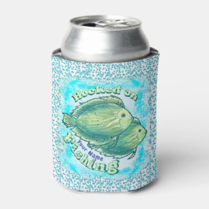 Hooked On Fishing custom Can Cooler