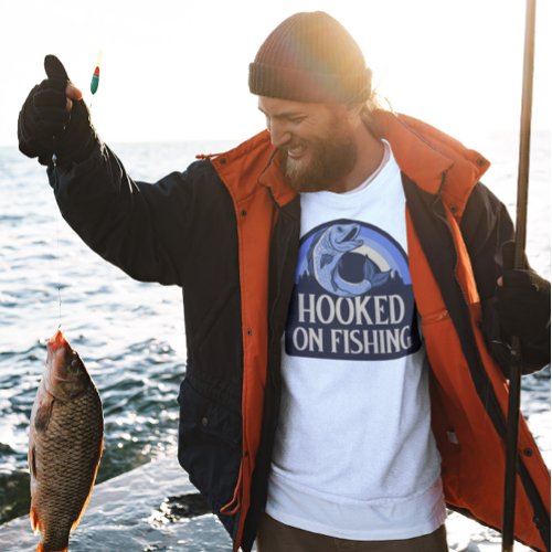 Hooked on Fishing Fishing T_Shirt
