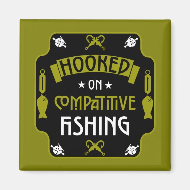 Hooked On Fishing Magnet (Front)
