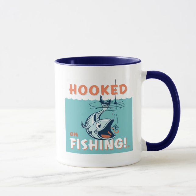 Hooked on Fishing Mug (Right)
