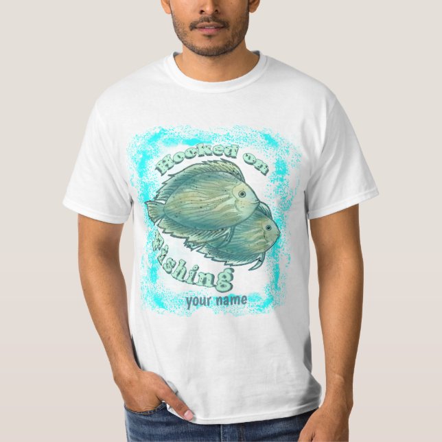 Hooked On Fishing  T-Shirt (Front)