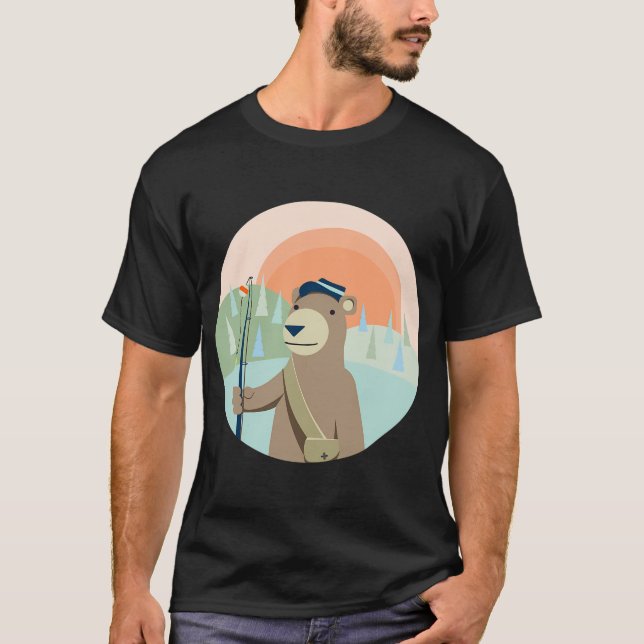 Hooked On Fishing T-Shirt (Front)