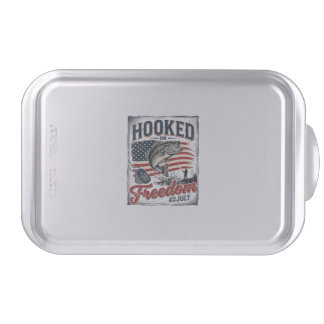 Hooked On Freedom 4th July Fishing Cake Pan
