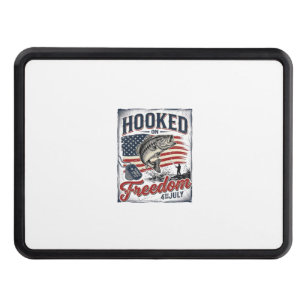 Hooked On Freedom 4th July Fishing Hitch Cover