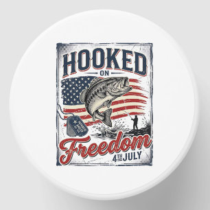 Hooked On Freedom 4th July Fishing Mini Candle Favors