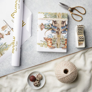 Hooked on Fun Little Fisherman Derby Baby Shower Wrapping Paper