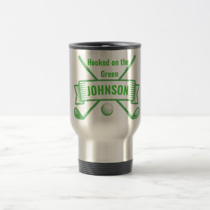 Hooked On Golf Travel Mug - Personalized Gift