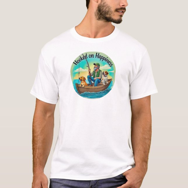 Hooked on Happiness T-Shirt (Front)