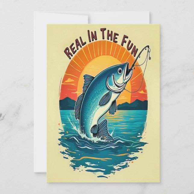 Hooked on Love Invitation (Front)