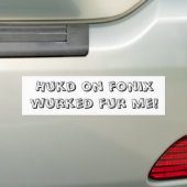 Hooked on Phonics Joke Bumper Sticker (On Car)