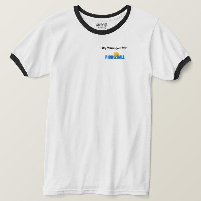 Hooked on Pickleball -  Men's T-Shirt (Design Front)