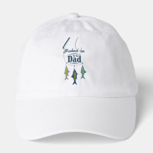 Hooked on the Best Dad Personalized Fishing Fath Hat