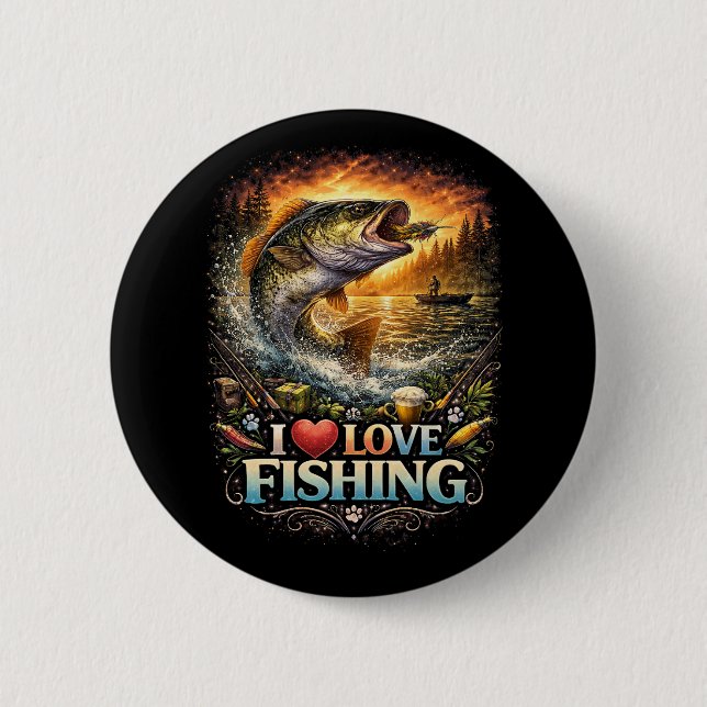 Hooked on the Horizon Button (Front)