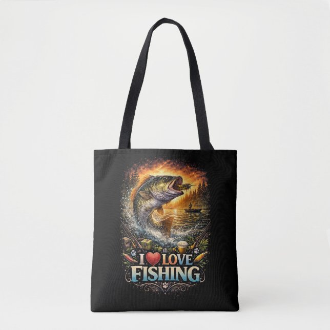 Hooked on the Horizon Tote Bag (Front)