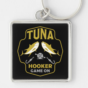 Hooked On Tuna Fishing Keychain