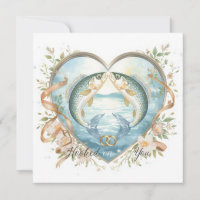 Hooked on you fishing lovers Wedding  Watercolor