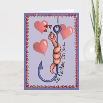 Hooked on You - Greeting Card | Zazzle