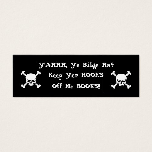 Hooks Off! Bookmark Business Card Templates