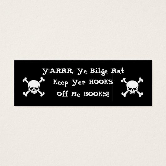 Hooks Off! Bookmark (Front)