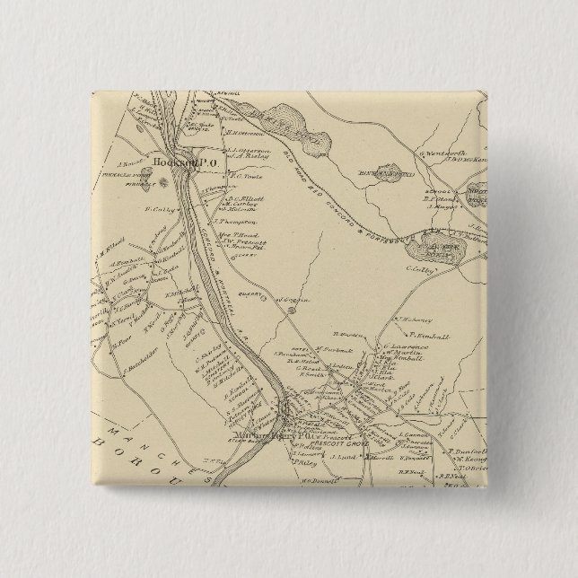 Hooksett, Merrimack Co Button (Front)