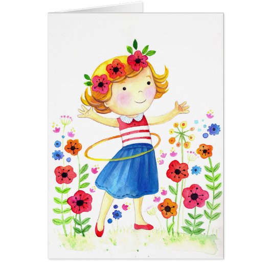 Hoolahoop Girl Cards (Front)