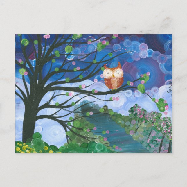 Hoolandia (c) 2013 – Owl Seasons Postcard (Front)