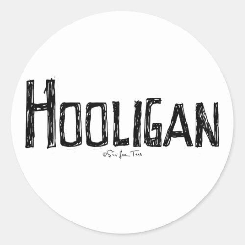 Hooligan Classic Round Sticker