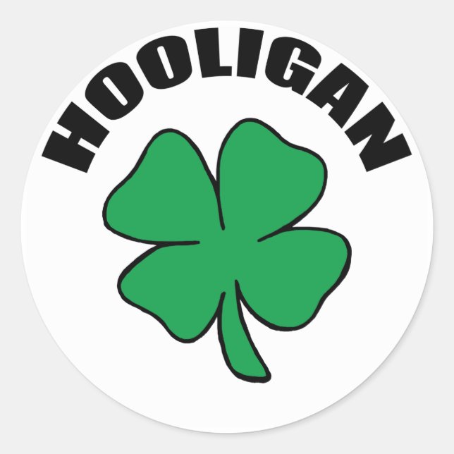 Hooligan Gift Classic Round Sticker (Front)