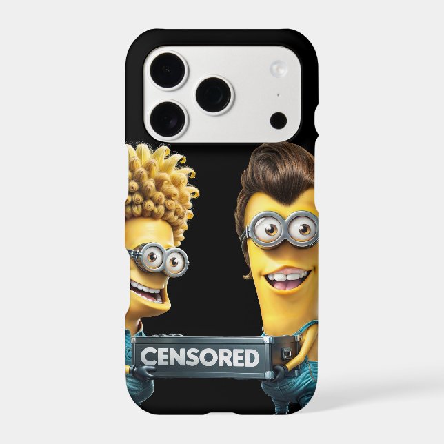 Hooligan minions iphone case (Back)