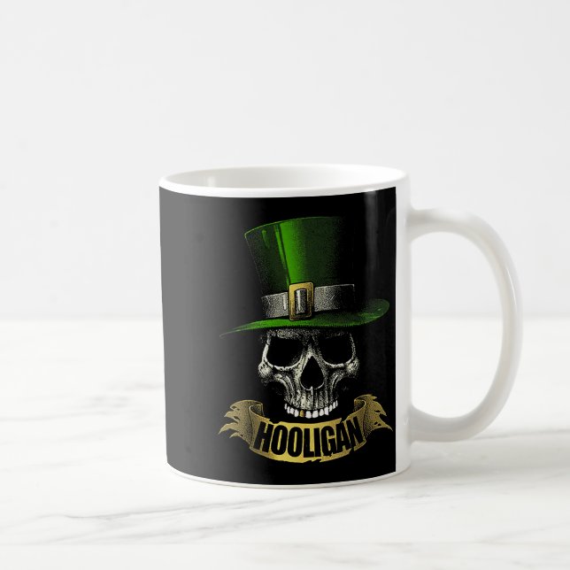 Hooligan Skull Funny Iri-shirt  Coffee Mug (Right)