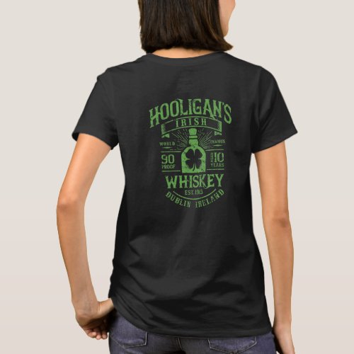 Hooligans World Famous Irish Whiskey Dublin Irelan T_Shirt