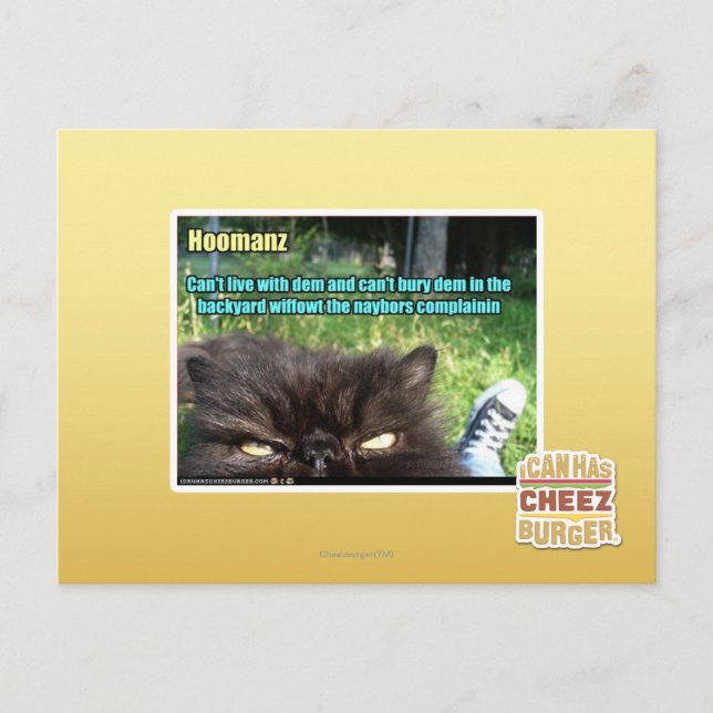 Hoomanz Postcard (Front)