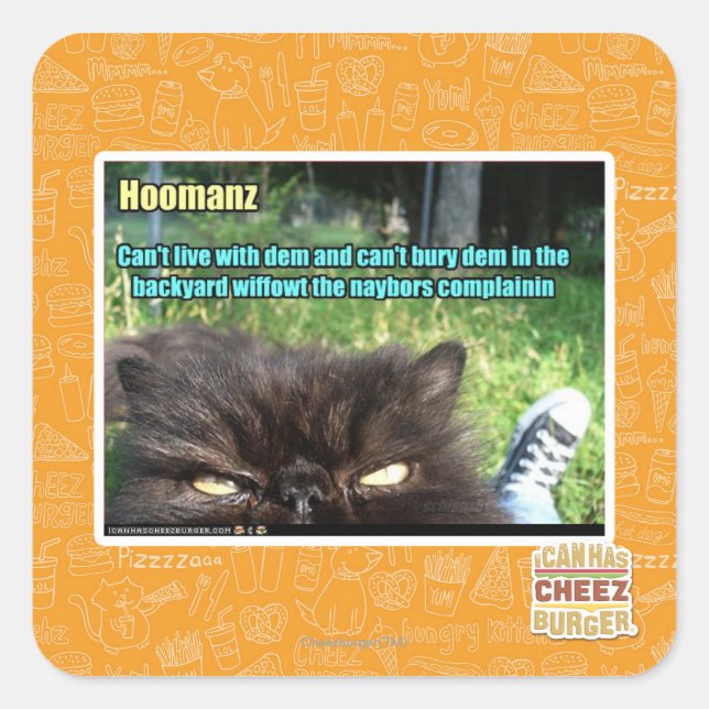 Hoomanz Square Sticker (Front)