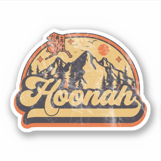 Hoonah, Alaska Sticker (Front)