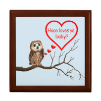 HOOO LOVES YA, BABY? KEEPSAKE BOX