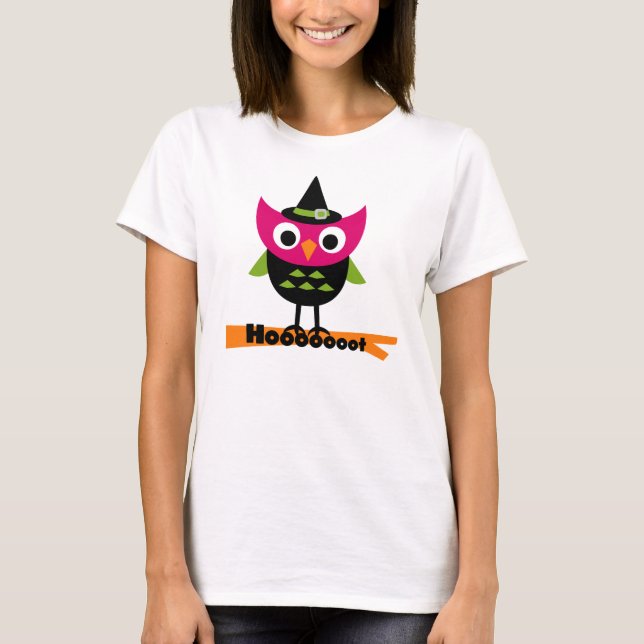 Hooooot Owl Halloween T-shirts and Gifts (Front)