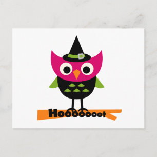 Hooooot Owl Halloween T-shirts and Gifts Postcard