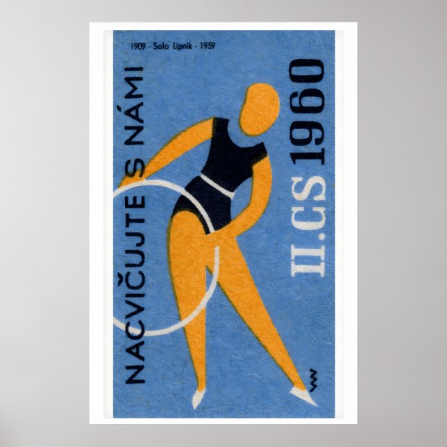 Hoop Dancing - Matchbox Print - Czech Wall Art (Front)