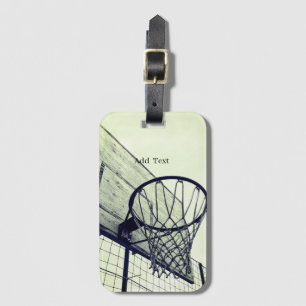 Hoop Dreams Basketball Luggage Tag