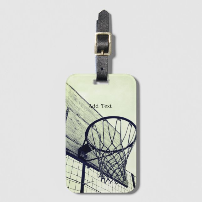 Hoop Dreams Basketball  Luggage Tag (Front Vertical)