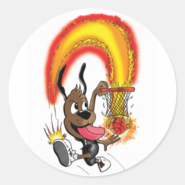Hoop Hound sticker (Front)