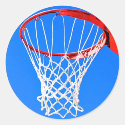 Hoop of Opportunity Basketball Goal Classic Round Sticker