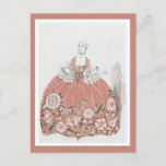 Hoop Skirt in Dusty Pink Postcard