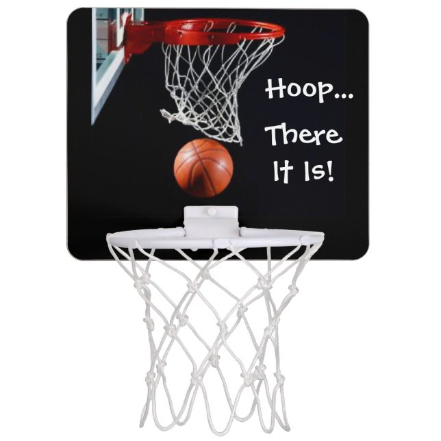 Hoop, There It Is! Mini Basketball Hoop (Front)