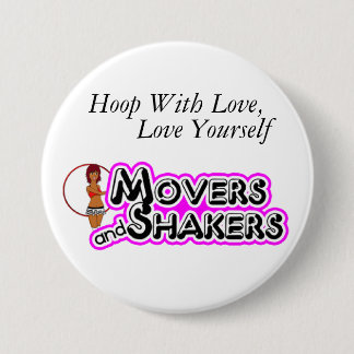Hoop With Love, Love Yourself Pinback Button