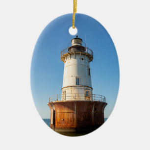 Hoopers Island Lighthouse Ceramic Ornament