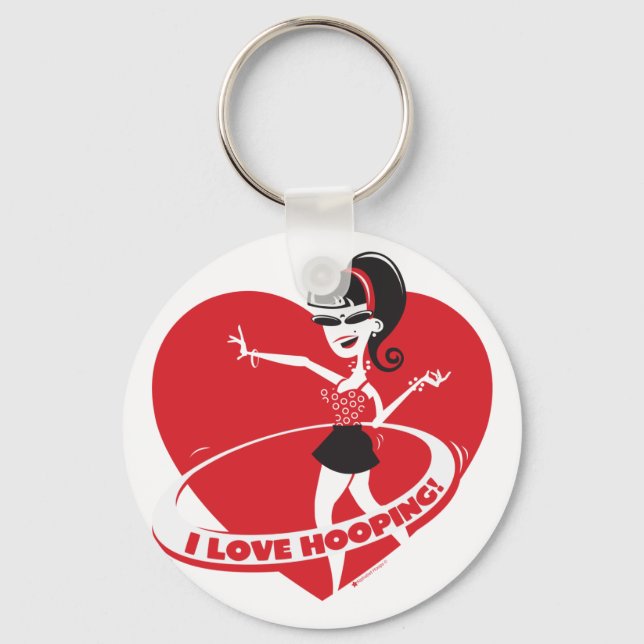 Hooping Diva key chains (Front)
