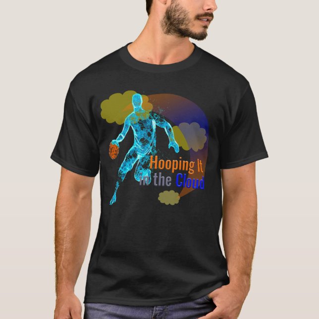 Hooping It in the Cloud T-Shirt (Front)