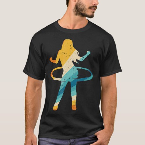 Hooping Performer Fitness Retro Vintage Hobby Cute T_Shirt