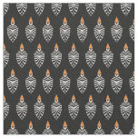 Hoopoe Bird Geometric Pattern Fabric